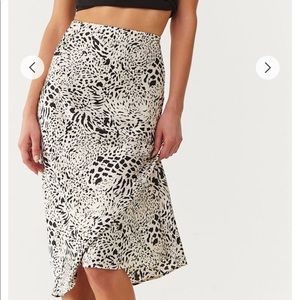 NWT satin midi skirt